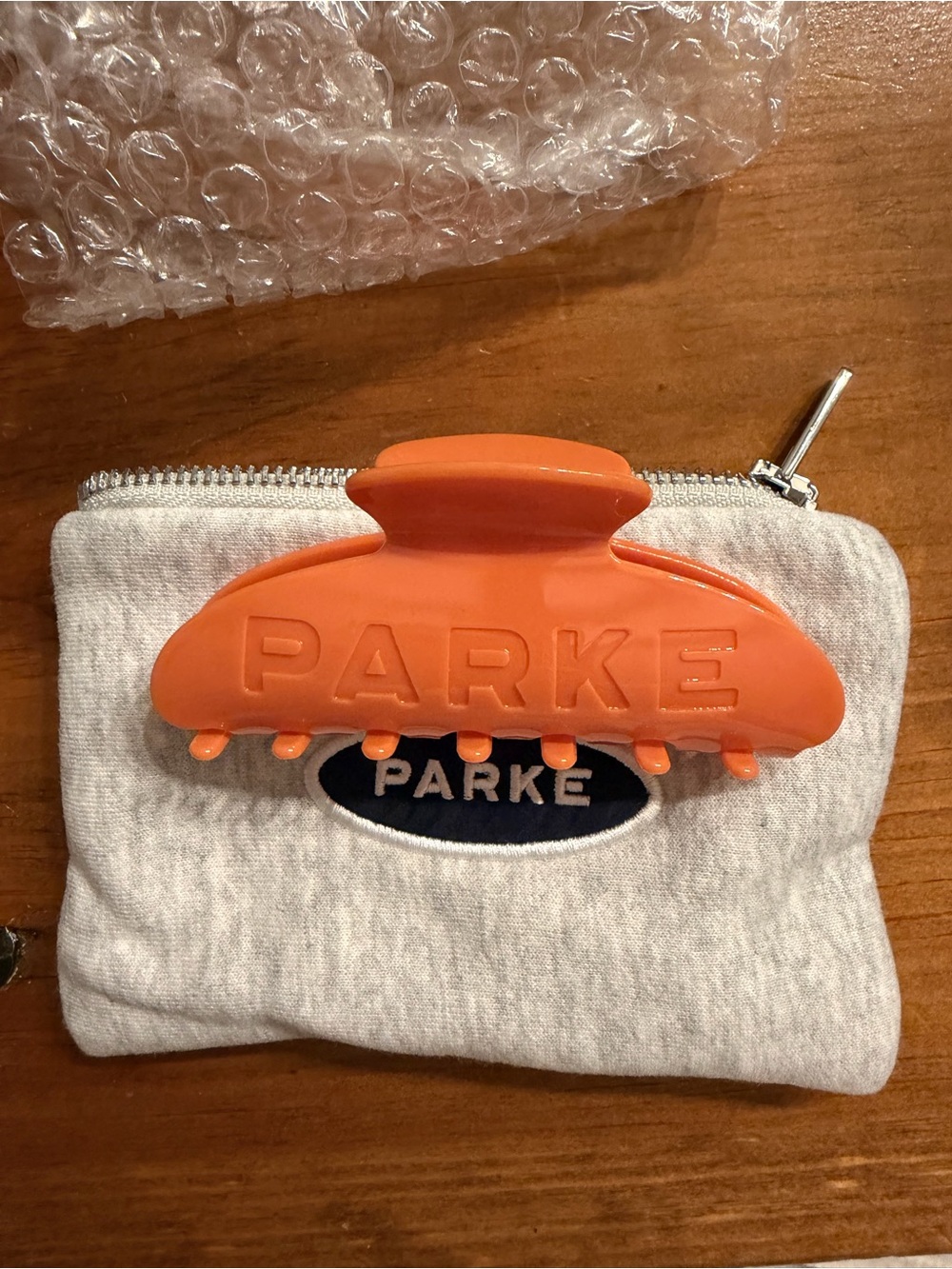 Parke Bright Orange Claw Clip